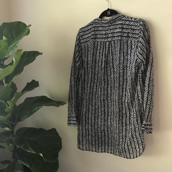 Jcrew Lightweight  Herringbone Blouse - Picture 3 of 5